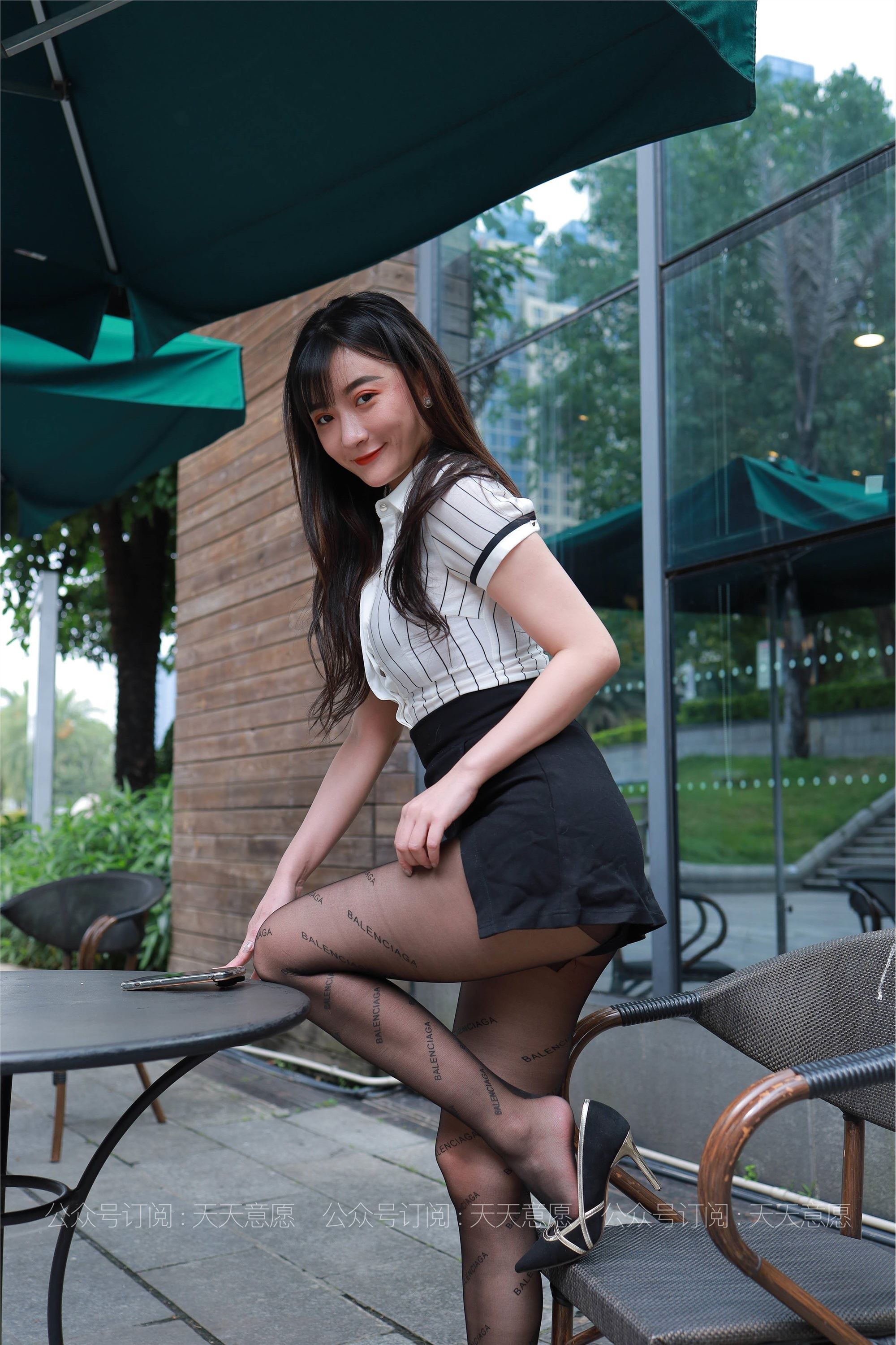 IESS异思趣向  2021.06.18 丝享家836：秋秋《字母黑丝》